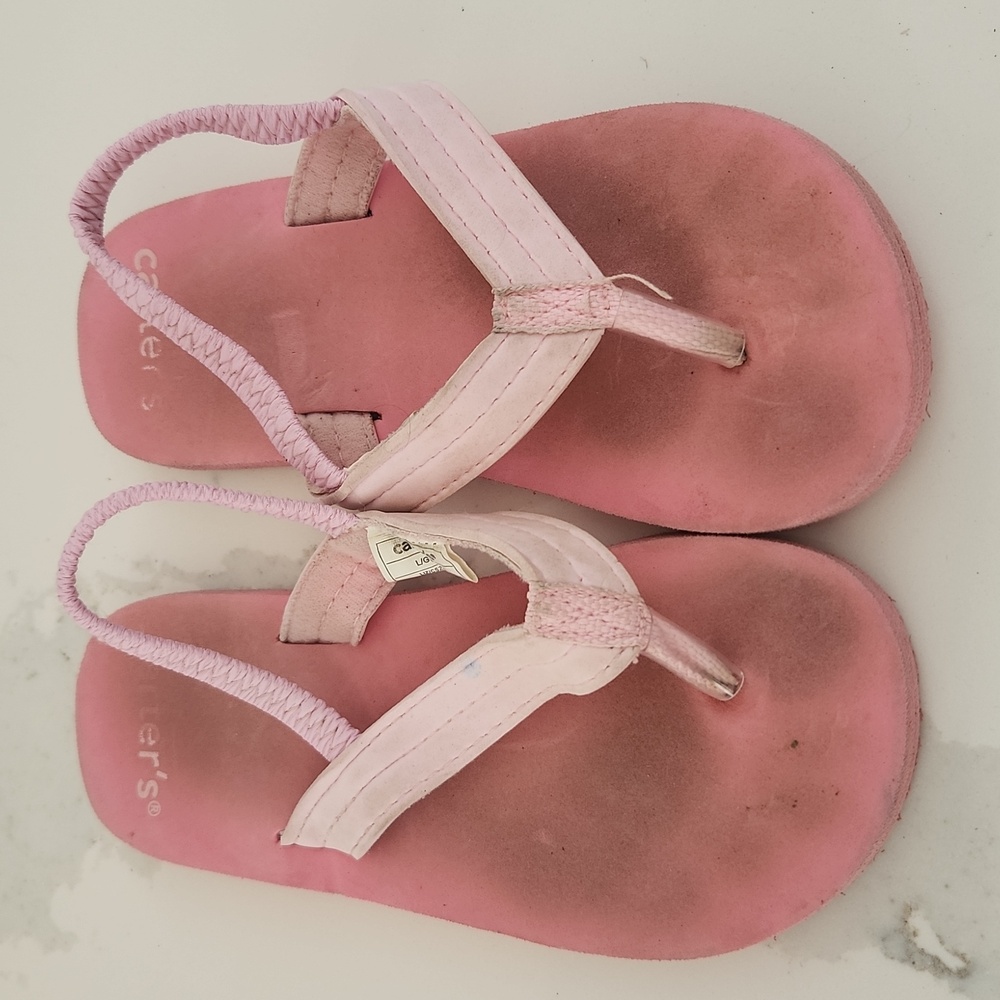 Carter's Light Pink Toddler Girls Flip Flops
